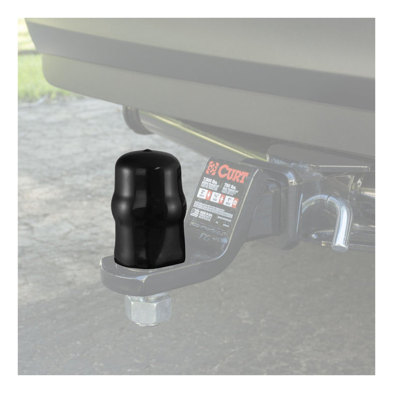  [AUSTRALIA] - CURT 21810 Black Rubber Trailer Hitch Ball Cover, 2-5/16-Inch Diameter