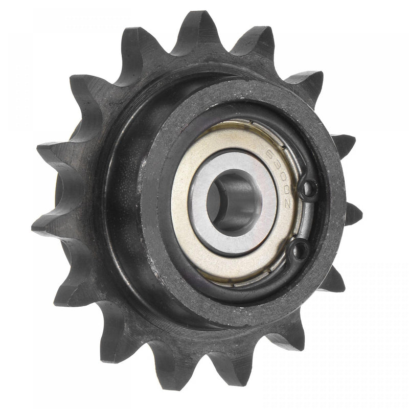  [AUSTRALIA] - uxcell #40 Chain Idler Sprocket, 10mm Bore 1/2" Pitch 15 Tooth Tensioner, Black Oxide Finished C45 Carbon Steel with Insert Double Bearing for ISO 08A Chains