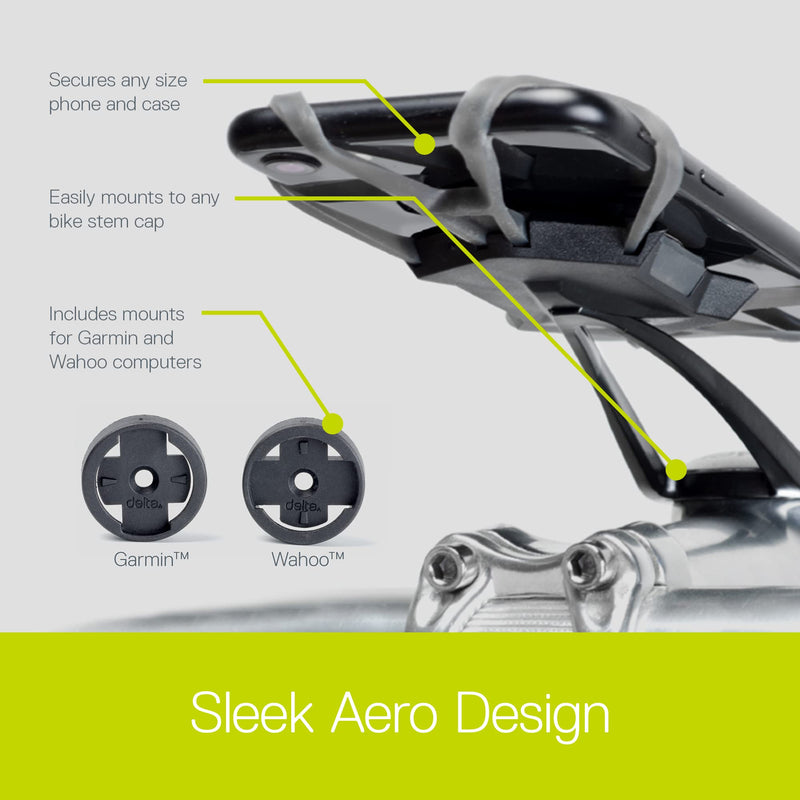  [AUSTRALIA] - Bike Phone Mount by Delta Cycle - Xmount Pro Bicycle Phone Holder Adjusts to Any Handlebar & Fits Any Phone or iPhone - Easily Accessible Bike Accessories for Adult Bikes Xmount Pro Stem