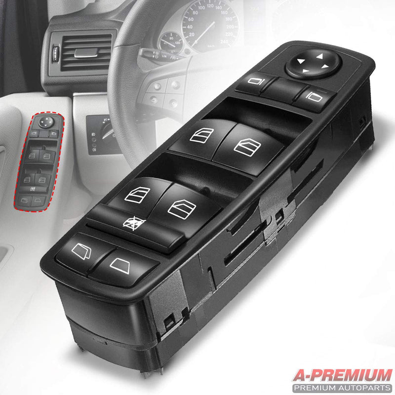 A-Premium Power Master Window Switch Replacement for Mercedes-Benz X164 W164 W251 GL320 GL350 GL450 GL550 ML320 ML500 R350 R500 Front Left Driver Side - LeoForward Australia