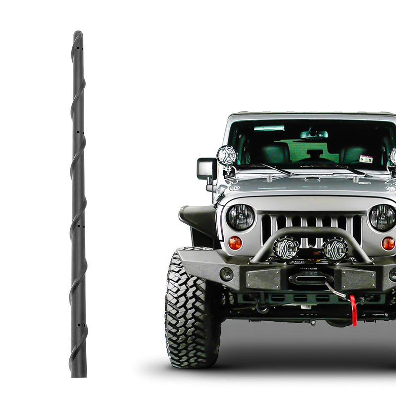  [AUSTRALIA] - KSaAuto Short Antenna for 2007-2023 Jeep Wrangler JK JL JKU JLU Accessories for Jeep Gladiator JT Accessories, 13 Inch Jeep Wrangler Gladiator Radio Antenna Replacement for FM AM Reception 13"