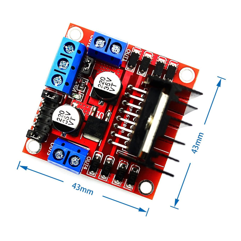  [AUSTRALIA] - 2pcs L298N（Original Chip）Motor Drive Controller Board Module Dual H Bridge DC Stepper for Arduino Smart Car Power UNO MEGA R3 Mega 2560