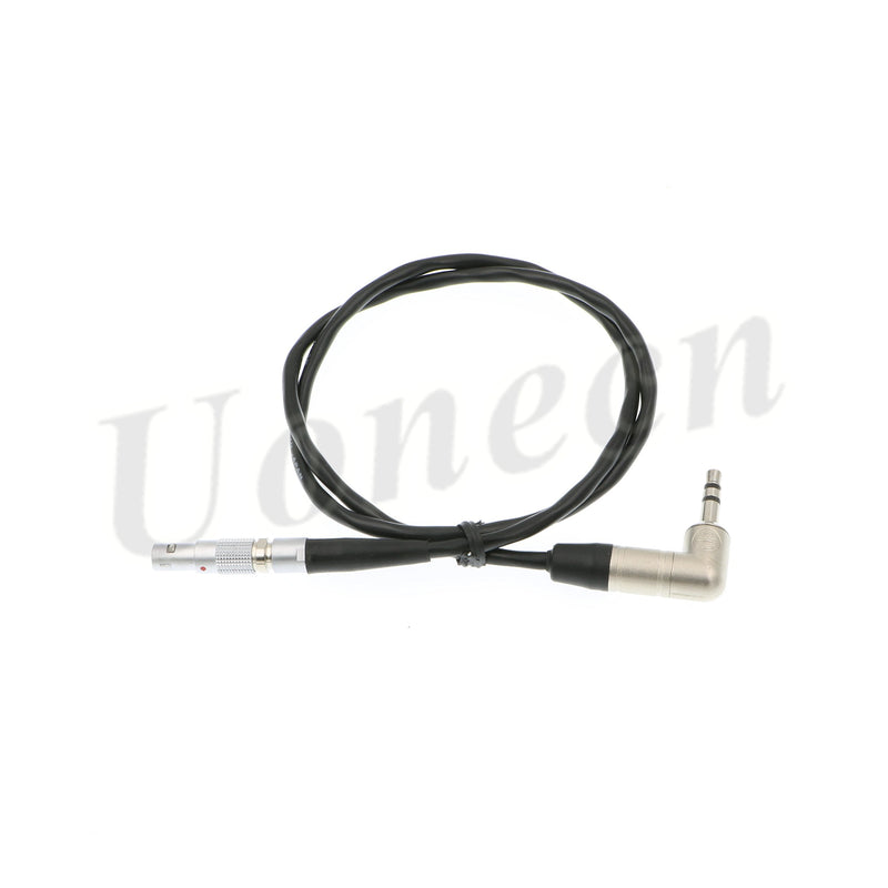  [AUSTRALIA] - Uonecn Red Epic time Code line 00B 4 pin Male to Easync Synchronize Right Angle 3.5mm Audio Head