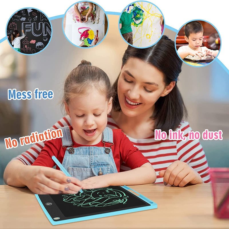  [AUSTRALIA] - LCD Writing Tablet for Kids,Doodle Board, Toys for 3 4 5 6 Years Old Girls Boys,Boogie Board Writing Tablet , Electronic Drawing Writing Board, 4 Pack 8.5inch(Blue, Red, Green, Pink)… 8.5 Inches (Blue+Red+Green+Pink)