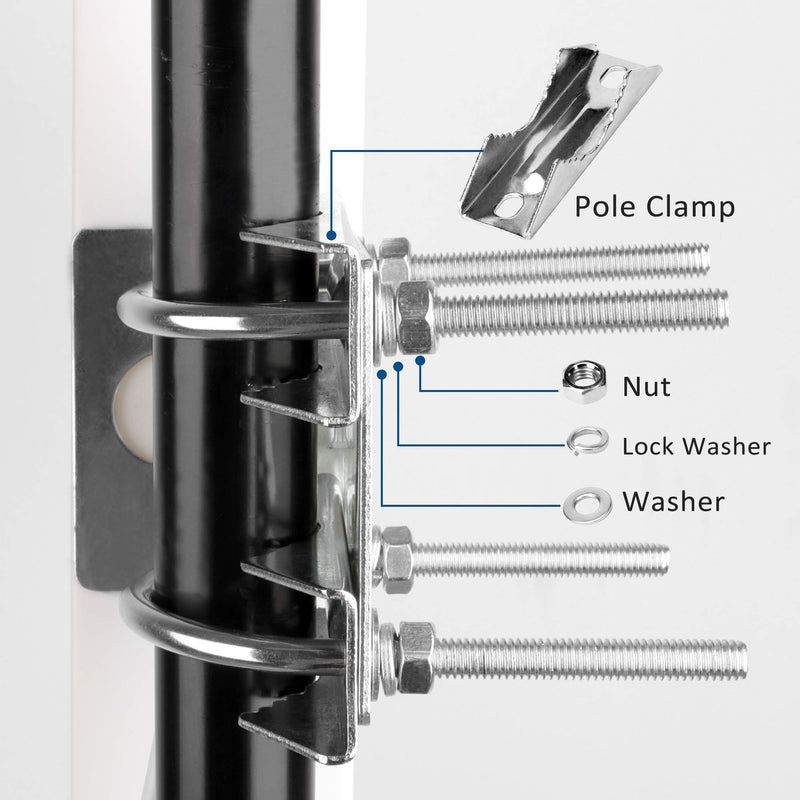 ZDTECH Directional Antenna Cell Phone Yagi Antenna 9 to 11dBi High Gain 3G / 4G /5G LTE/Wi-Fi Universal Fixed Mount Outdoor LPDA Antenna (698-960/1710-2700/3400-4000 MHz) - LeoForward Australia