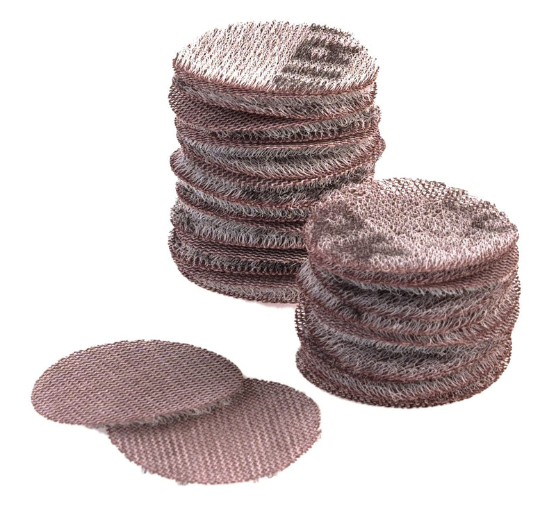  [AUSTRALIA] - Mirka Abranet mesh sanding discs Ø 34 mm Velcro / grain P600 / 50 pieces / sanding flowers for sanding wood, filler, paint, plastic / 5420905061
