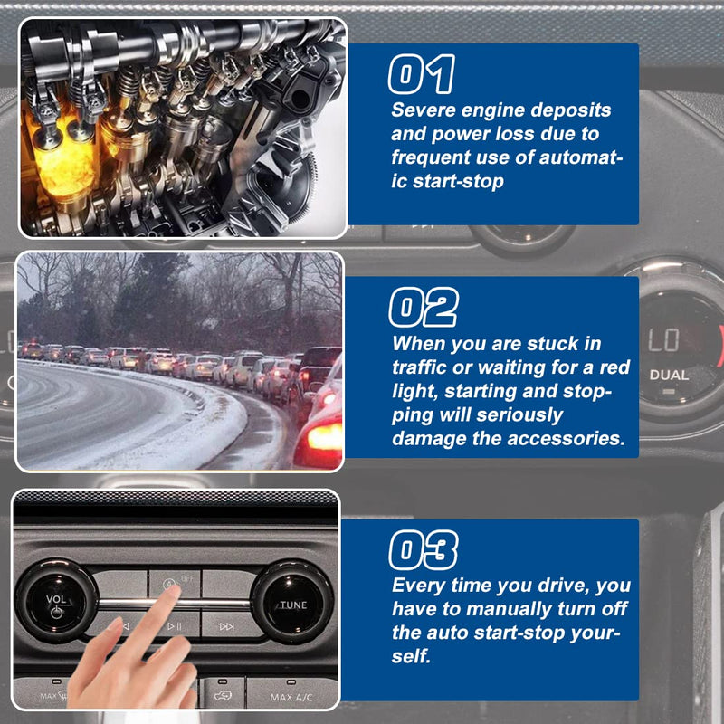  [AUSTRALIA] - Auto Start Stop Eliminator for Ford Bronco 2021 2022 (No fit Bronco Sport) Ford F150 Raptor 2022 Automatic Stop Start Engine System Delete/Disable/Canceller Cancel Device Cable