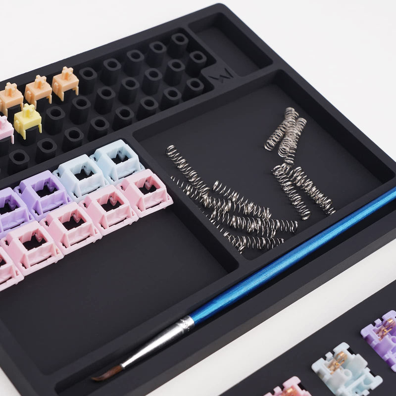  [AUSTRALIA] - MELETRIX WS 35 Switches Silicone Lube Station for Custom Mechanical Keyboard Switches Black
