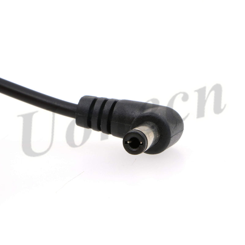  [AUSTRALIA] - Uonecn Right Angle DC Male to 2 Pin Male Teradek Bolt Power Cable for Transmitter Tilta Battery Plate on The FS7