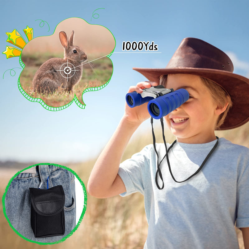  [AUSTRALIA] - Binoculars for Kids,Dazftiey 8x21 High Resolution Shockproof Lightweight Binoculars Compact Kids Binoculars for 3-12 Years Boys and Girls Binoculars for Bird Watching Camping Hiking (Blue) Blue