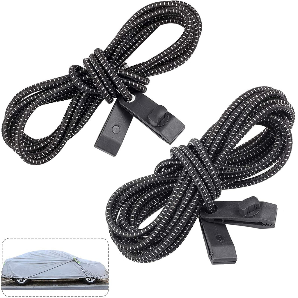  [AUSTRALIA] - Ayaport Gust Strap Car Cover Straps Wind Guard Protector Super Strong Bungee Cords Secure Car Cover in High Winds Fit Most Cars 13ft+20ft