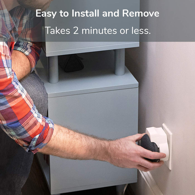  [AUSTRALIA] - doqxD Outlet Wall Mount Holder for Google Home Mini 1st Generation: Google Home Mini Accessories - Fits Horizontal and Vertical Outlets - 1-Pack - Frost White 1 Pack