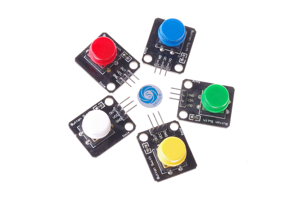  [AUSTRALIA] - SMAKN Big Button Color Button Module for Electronic Pack of 5
