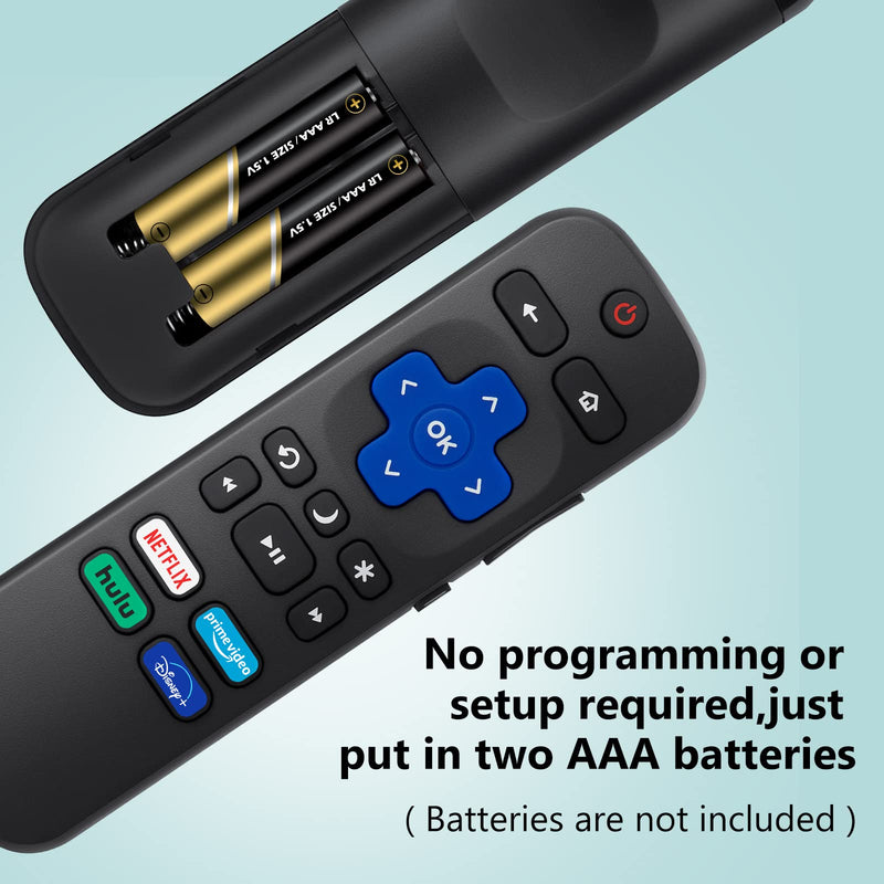  [AUSTRALIA] - 【Pack of 2】 Replacement Remote Control Compatible for Roku TV,for TCL Roku/for Hisense Roku/for Onn Roku(Not for Roku Stick,Box and Players)