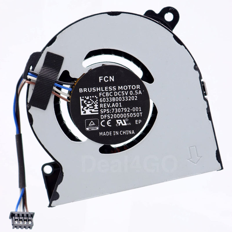  [AUSTRALIA] - Deal4GO CPU Cooling Fan 780895-001 730547-001 DFS401505M10T FG63 for HP Elitebook 720 G1 720 G2 725 G2 820 G1 820 G2