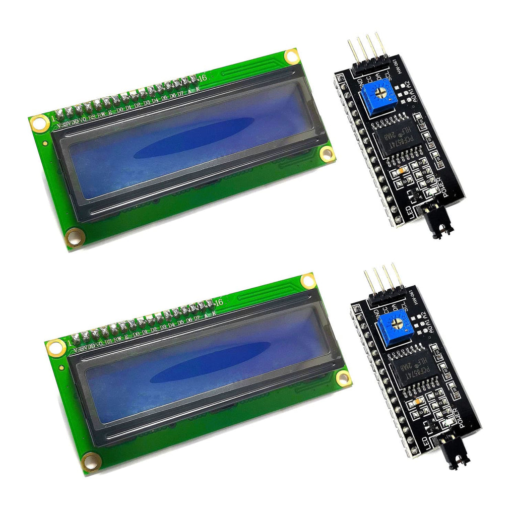  [AUSTRALIA] - FainWan IIC/I2C/TWI 1602 Display Module 16x2 Serial Blue Backlight LCD Module Compatible with Ar-duino UNO R3 MEGA2560