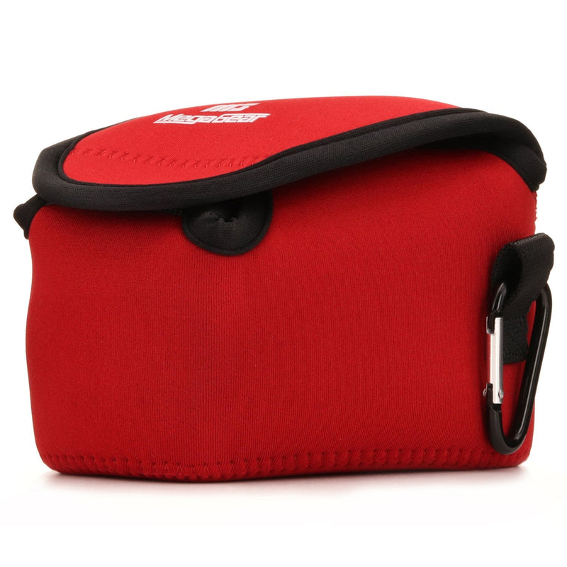  [AUSTRALIA] - MegaGear Fujifilm X-E3 (23mm & 18-55mm) Ultra Light Neoprene Camera Case, with Carabiner - Red - MG1337