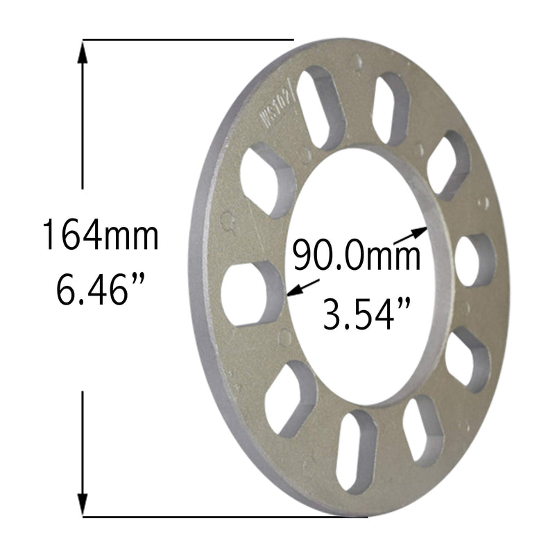 Wheel Spacer | Die Cast Aluminum | 5 Lug [108mm/4.25 to 135mm/5.00 BC] - 8mm or 5/16 Thick [2 Pack] - LeoForward Australia