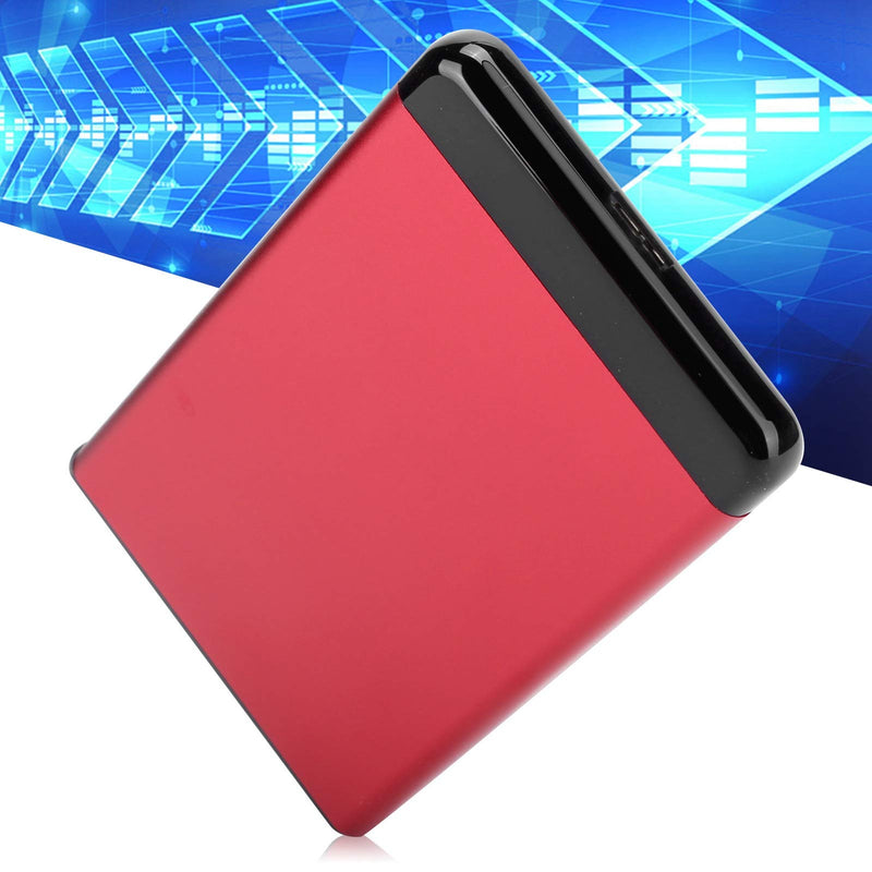  [AUSTRALIA] - Qiilu External Hard Drive 4Tb 2Tb External Hard Drive Aluminum Alloy Mobile Hard Disk Box Usb3.0 Portable 2.5In Ssd HDD Sata Aluminum Alloy Enclosure 8Tb (Red) Red