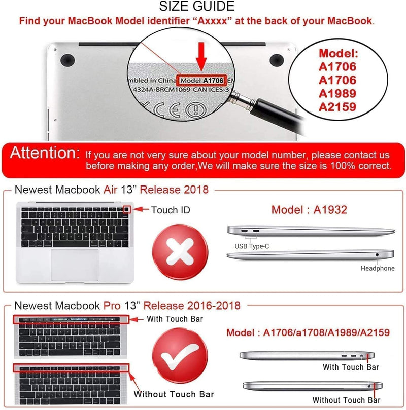  [AUSTRALIA] - iCasso Compatible with MacBook Pro 13 inch Case 2023,2022, 2021-2016, M2/A2338/M1/A2251/A2289/A2159/A1989/A1708/A1706, Plastic Hard Shell & Keyboard Cover & Screen Protector, Pink Leopard Pattern