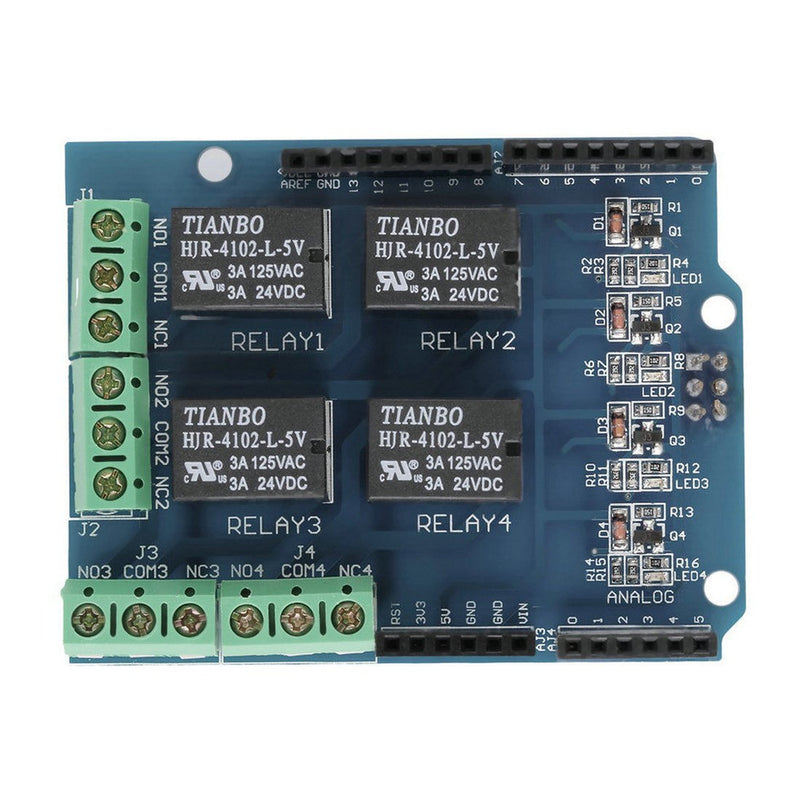  [AUSTRALIA] - HiLetgo 5V 4 Channel Relay Shield for UNO R3 Relay Shield Four Channel Relay Shield for UNO R3