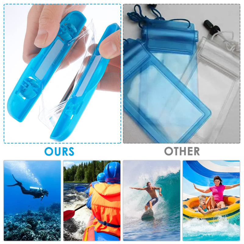  [AUSTRALIA] - Waterproof Phone Pouch 2 Packs Universal Underwater Phone Case Dry Bag Waterproof Cell Phone Pouch Compatible with iPhone 13 12 11 Pro Max Max XS X XR Samsung Galaxy for Beach Swimming 6.9" Clear