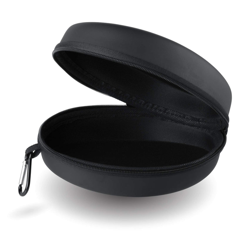  [AUSTRALIA] - iJoy Hard Headphone Travel Case for Foldable Rechargeable Wireless iJoy Headphones- Portable, Universal Hard EVA Shell Storage Bag with Zipper for Carrying On and Over Ear Studio Headsets- Black