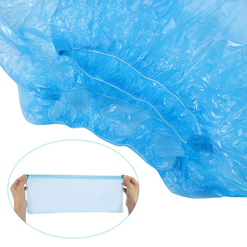  [AUSTRALIA] - 400 Pieces (200 Pairs) Disposable Boot and Shoe Covers for Floor, Carpet, Shoe Protectors, Durable Non-Slip (Blue)