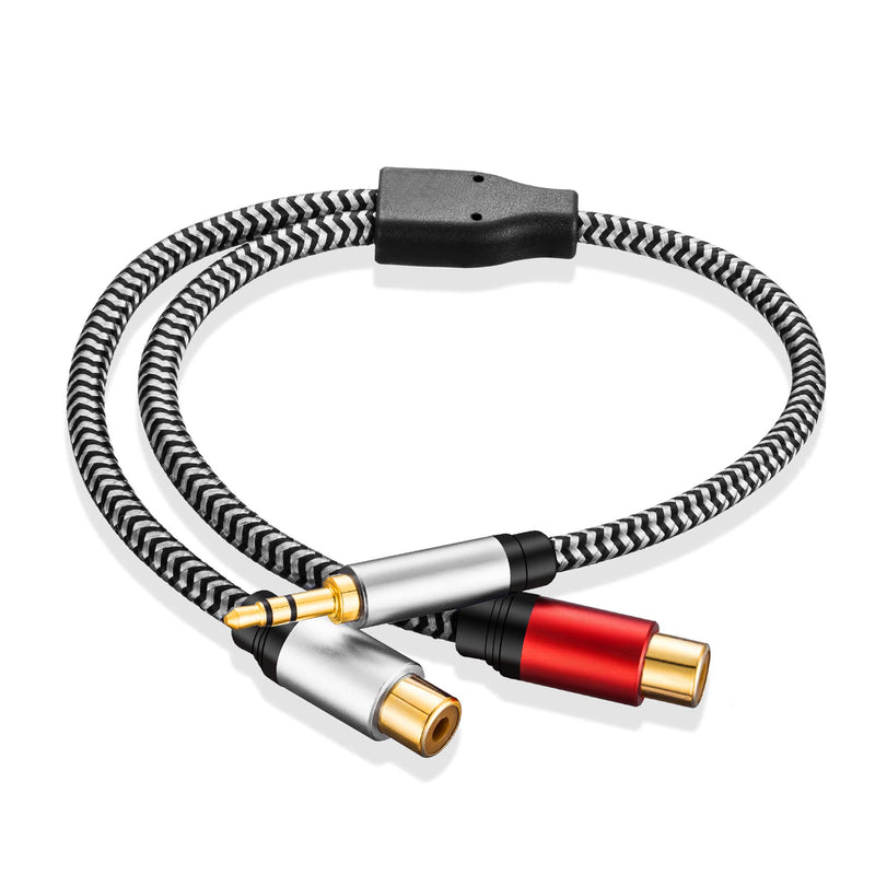 Morelecs 3.5mm to 2RCA Stereo Audio Cable 3.5mm 1/8" TRS Stereo Male to Dual Female RCA Jack Adapter Cable for Smartphones, MP3, Tablets, Home Theater 3.5mm Male to 2RCA Female - LeoForward Australia