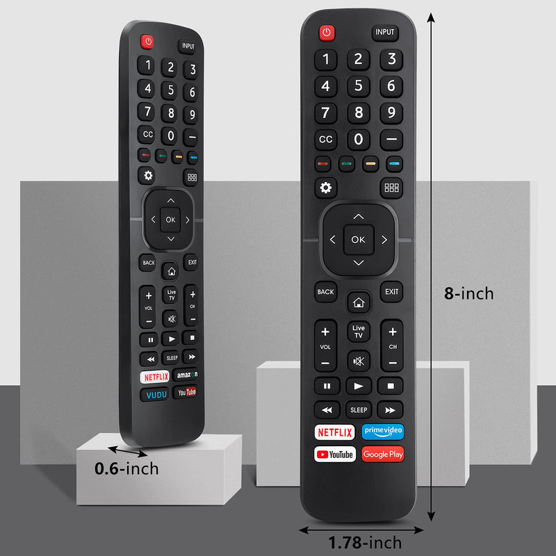  [AUSTRALIA] - Replacement Control EN2A27 for Hisense-Smart-TV-Remote, with Netflix, Prime Video, YouTube, Google Play Buttons