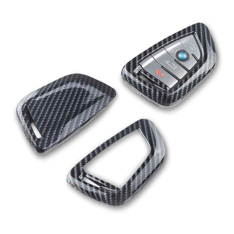 TOMALL Key fob Cover Carbon Fiber Case for X1 X3 X5 X6 F48 G01 F15 F16 and New 3 series New 5 series 7 series - LeoForward Australia