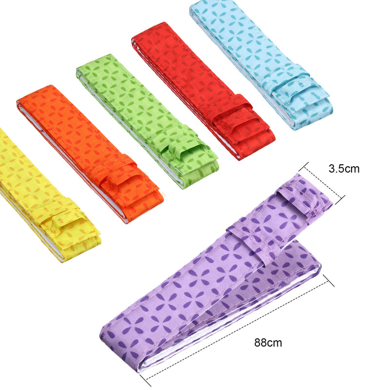  [AUSTRALIA] - 6 Pieces Colorful Bake Even Strip, Cake Pan Strips, Absorbent Thick Cotton Cake Strips, Baking Tray Protection Strap, Baking Warp for Clean Edges Baking