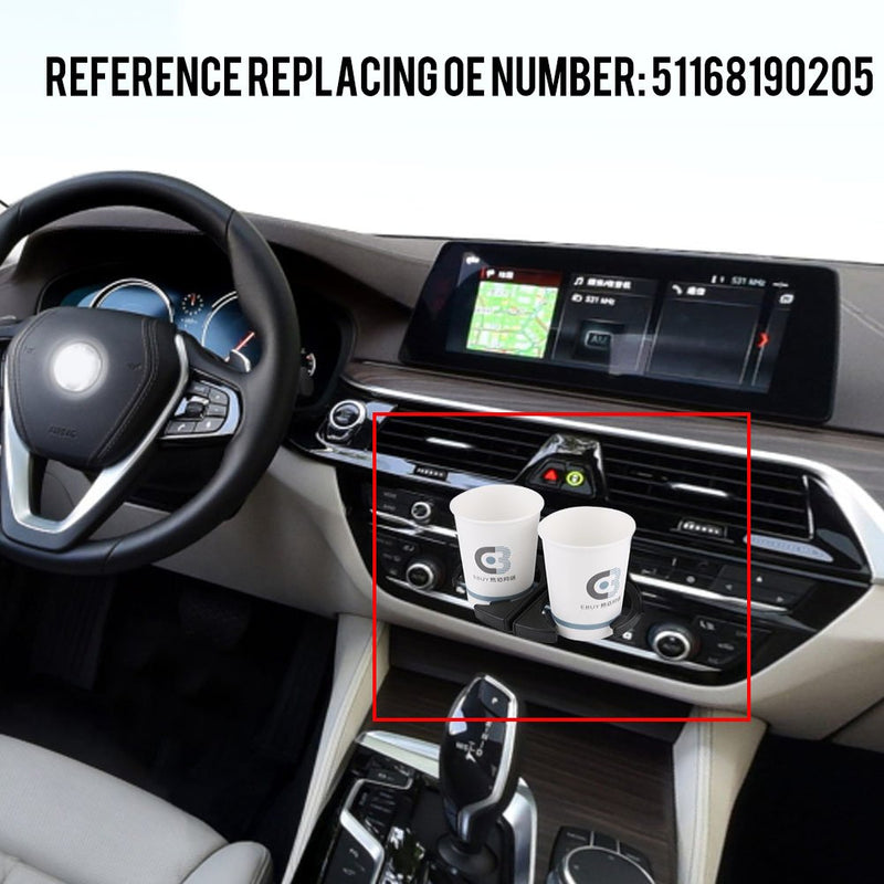  [AUSTRALIA] - Qiilu Car Console Retractable Drink Cup Holder LHD for BMW E39 525 528 530 540 M5 51168190205