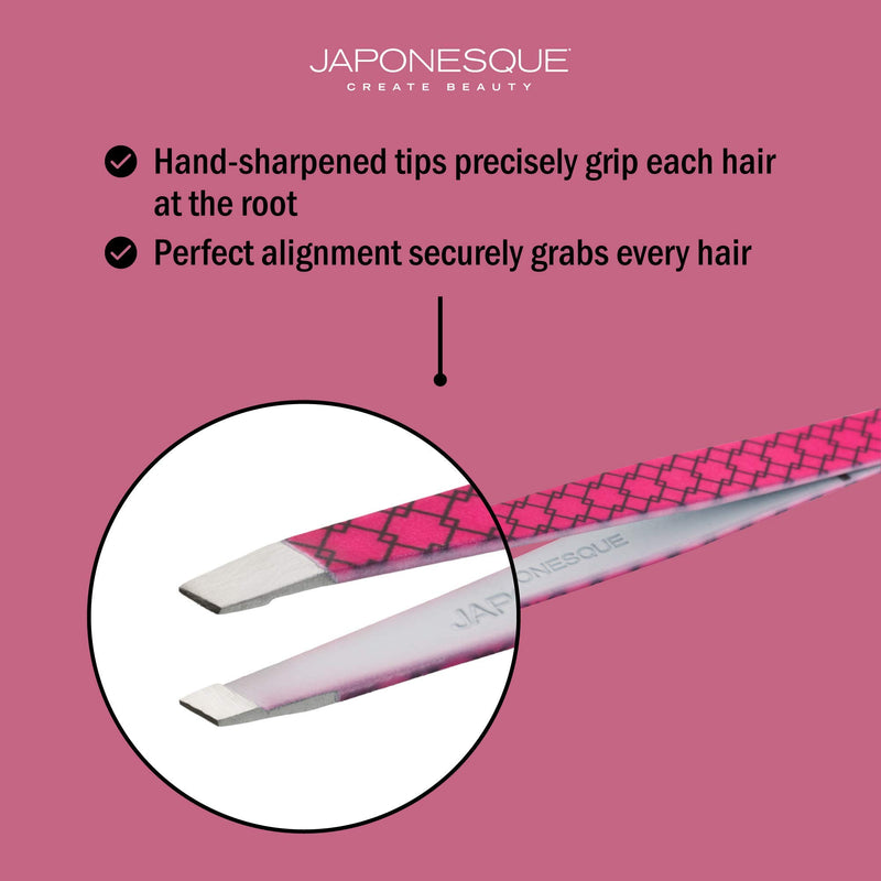 JAPONESQUE Velvet Touch Slant Tweezer - LeoForward Australia