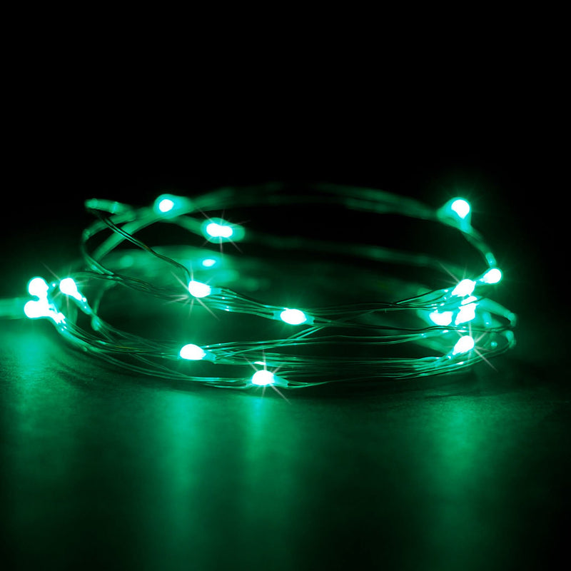 RTGS Products 30 LEDs Lights Indoor and Outdoor 9.5 FEET String Lights, Fairy Lights Battery Powered for Patio, Bedroom, Holiday Decor, etc (Green) Green - LeoForward Australia