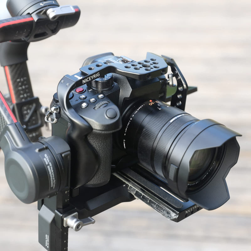  [AUSTRALIA] - NICEYRIG Streamline Camera Cage for Panasonic Lumix GH6 with Handle Handgrip - 518