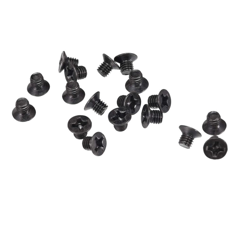  [AUSTRALIA] - uxcell M3 x 3mm Phillips Screw Fastener Black for Laptop PC TV Fan Switch 500pcs M3x3mm