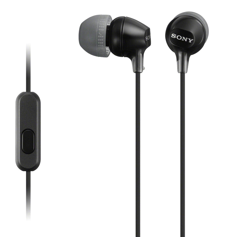 Sony MDREX15AP In-Ear Earbud Headphones with Mic, Black (MDREX15AP/B) Standard Packaging - LeoForward Australia