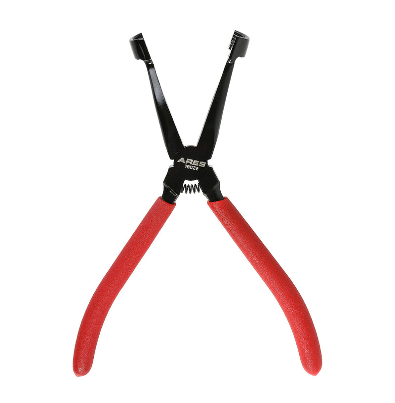  [AUSTRALIA] - ARES 18022 - Drum Brake Hold Down Spring Pliers - High Strength Integral Head Design - Curved Neck for Easy Access and Nearly Universal Use