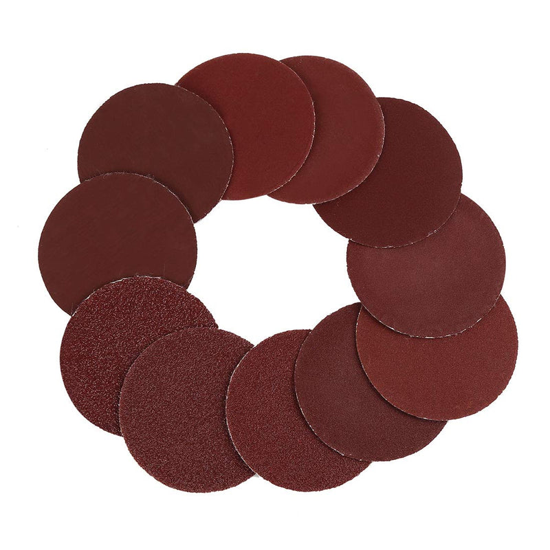  [AUSTRALIA] - uxcell 200pcs 2 Inch Hook and Loop Sanding Discs Sandpaper 60 80 120 180 240 320 400 800 1000 2000 Grits for Car Polishing