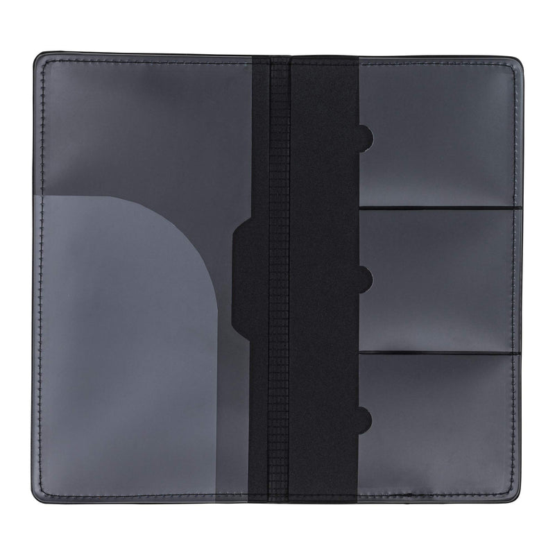  [AUSTRALIA] - Samsill 2 Pack Car Registration Holder - Vehicle Glovebox Organizer Wallet for Insurance Documents, Key Contact Information Cards, and More, Black