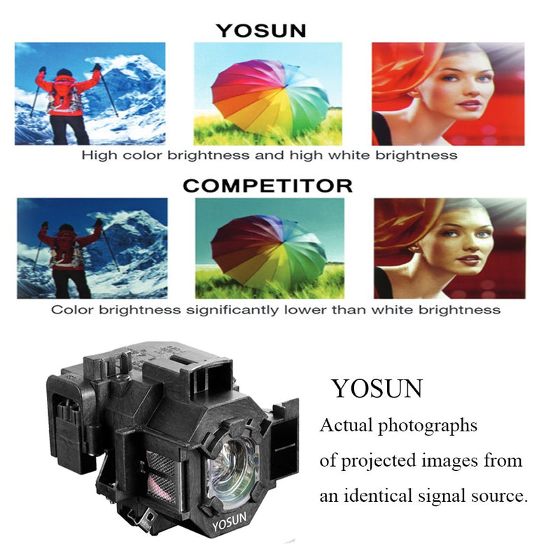  [AUSTRALIA] - YOSUN v13h010l41 Projector lamp for epson elplp41 powerLite Home Cinema s5 s6 s6+ 77c 78 ex21 ex30 ex50 ex70 eb-s62 EMP-s5 h283a h284a Replacement Projector Bulb