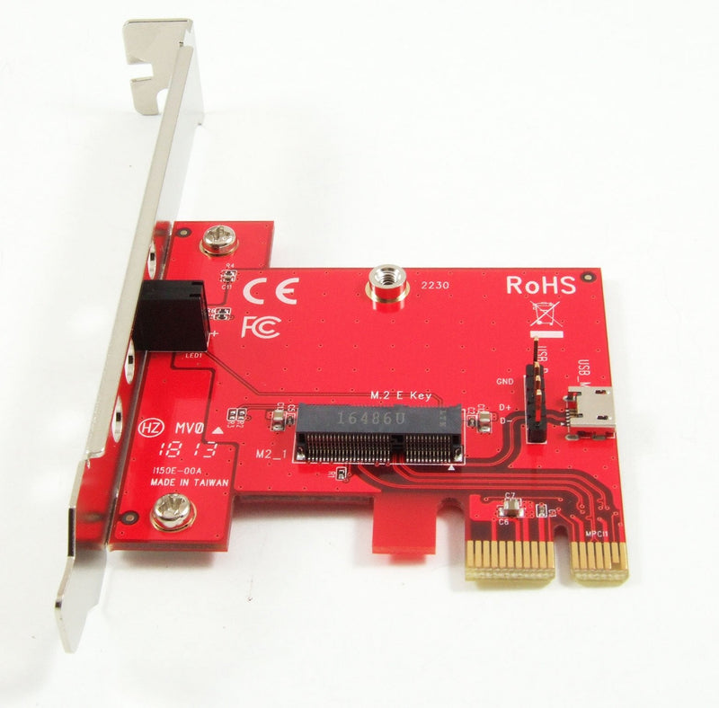  [AUSTRALIA] - Ableconn PEXM2150E PCI Express x1 Adapter Card with M.2 Key E Socket - Support M2 E Key or A-E Key WiFi or Bluetooth Module