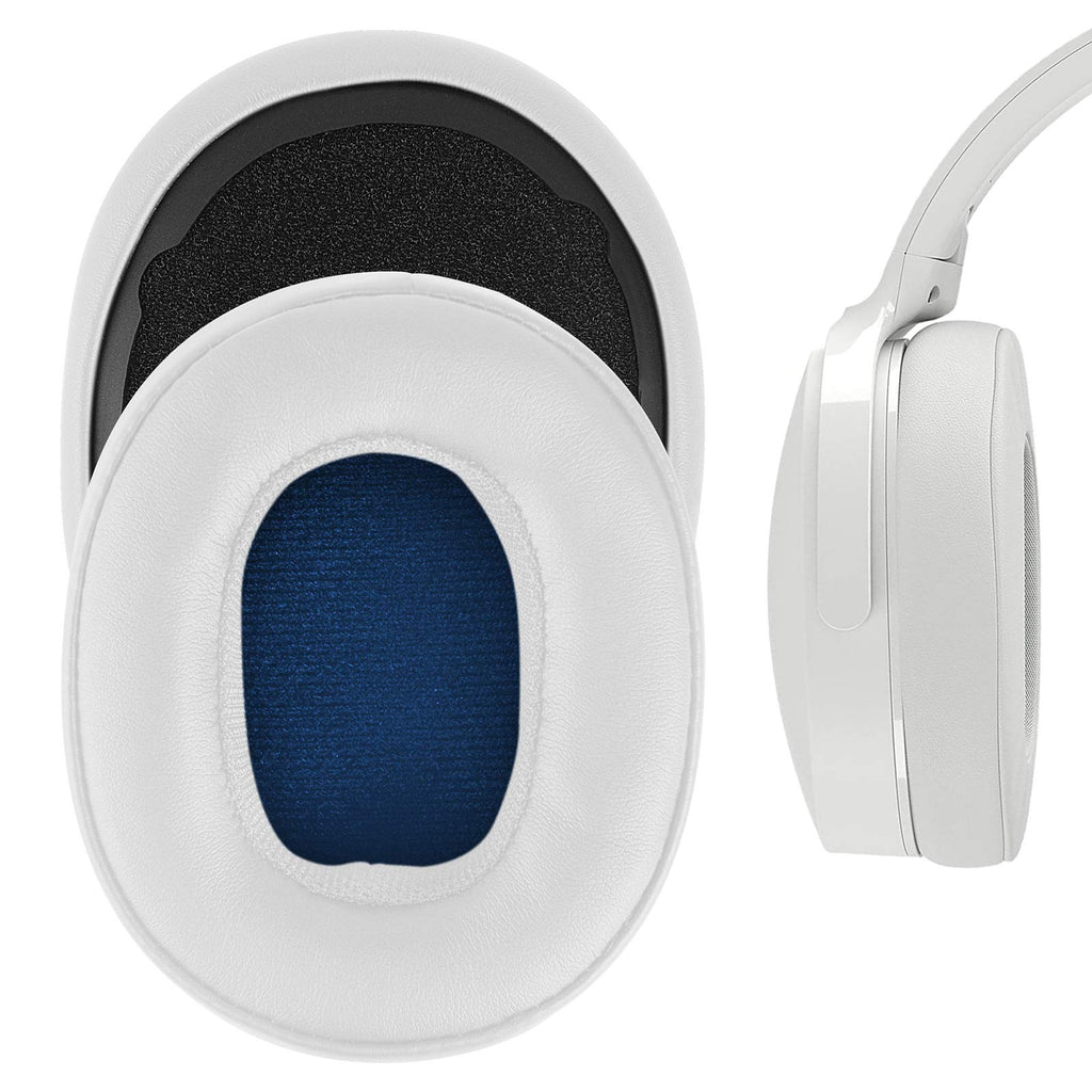  [AUSTRALIA] - Geekria QuickFit Replacement Ear Pads for Skullcandy Crusher Wireless, Crusher Evo, Crusher ANC, Hesh 3 Headphones Earpads, Headset Ear Cushion Repair Parts (White)