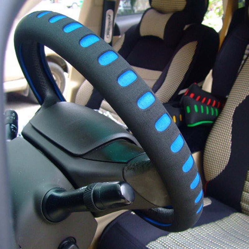  [AUSTRALIA] - Raysell Automotive Steering Wheel Cover - Soft & Breathable EVA Foam Cover Fit for Car Steering Wheel with 38cm/15 Diameter (Blue)