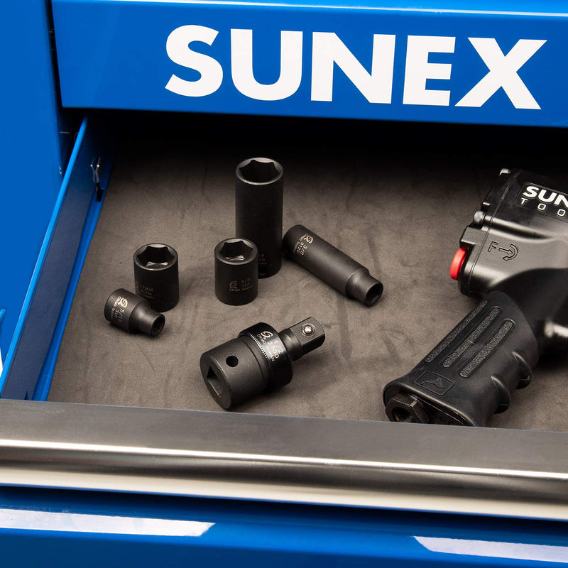  [AUSTRALIA] - Sunex 2300, 1/2" Drive, Universal Impact Joint, Cr-Mo Steel, Radius Corner Design, Flexible, Meets ANSI Standards