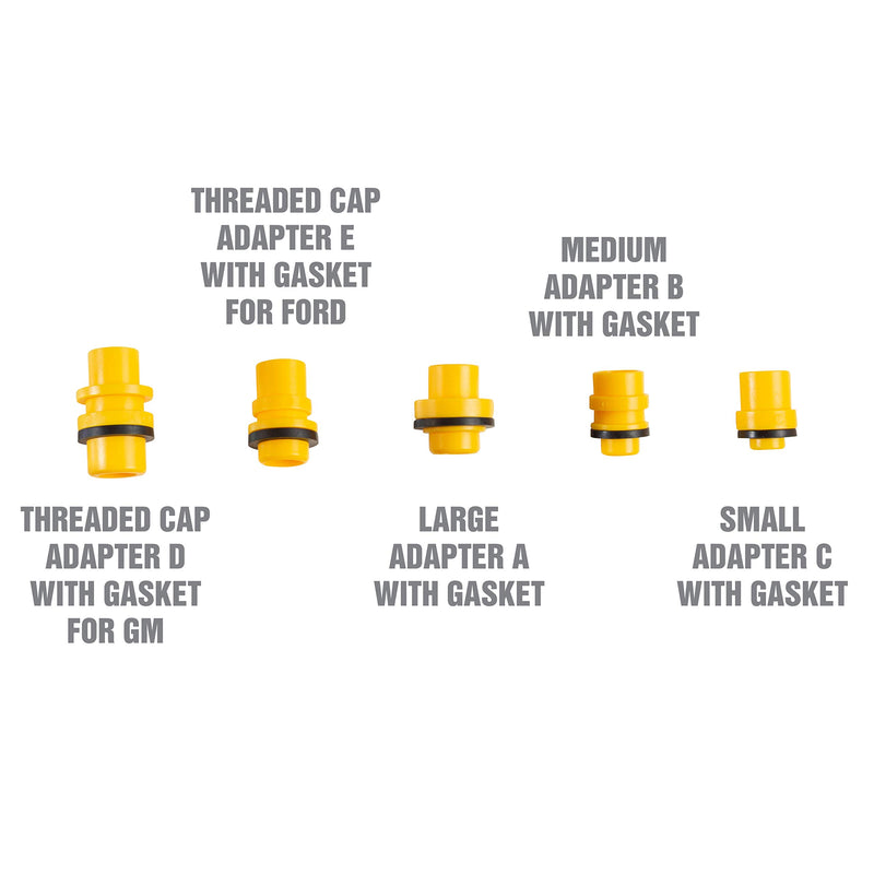  [AUSTRALIA] - OEMTOOLS 87009 No-Spill Coolant Filling Plastic Funnel Kit | Universal Radiator Funnel for Auto Mechanics | Adapters Help Funnel Fit the Radiator of Most Every Consumer Vehicle | White 15 Pieces