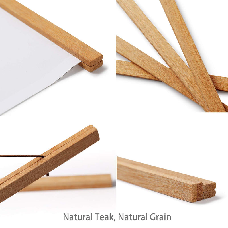  [AUSTRALIA] - Magnetic Poster Frame Hanger, Natural Teak, Poster Hanger for Photos, Pictures, Prints, Maps, Scrolls and Canvas Artwork 8 Inch