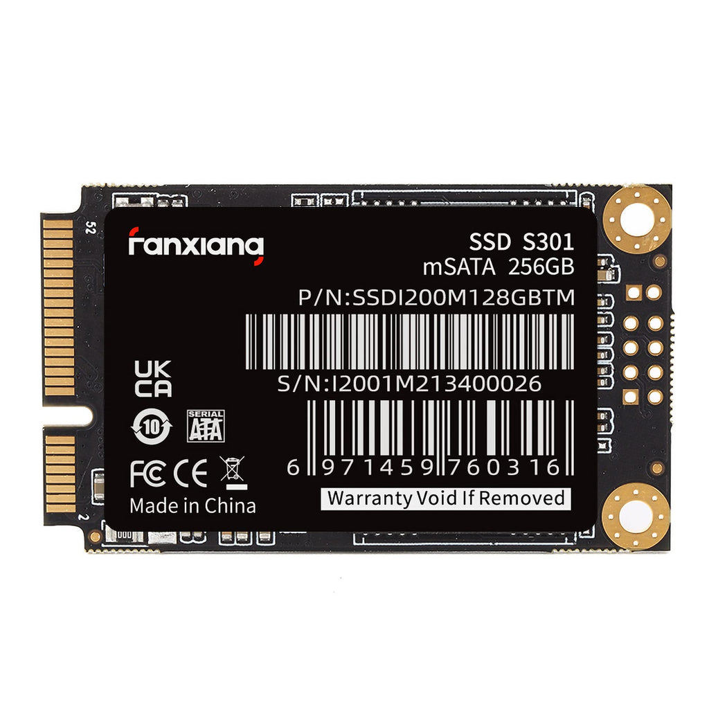  [AUSTRALIA] - fanxiang S301 256GB mSATA SSD Mini SATA III 6Gb/s Internal Solid State Drive, 3D NAND, Compatible with Ultrabook Desktop PC Laptop