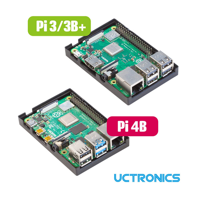  [AUSTRALIA] - UCTRONICS for Raspberry Pi 4, 3B/B+ Mini LCD Case, ABS Case for 3.5-inch Raspberry Pi Touchscreen, Compatible with All Raspberry Pi B Models